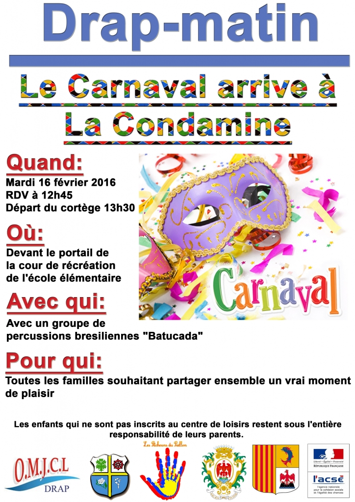 Carnaval à La Condamine - texte
