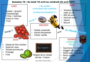 menu semaine 16 2016