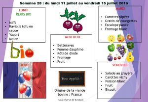 menu semaine 28 2016