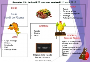 semaine 13 2016