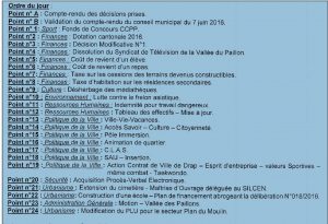 Conseil Municipal du 11 août